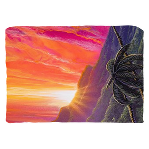 "Sunrise Over Kualoa" Throw Pillows