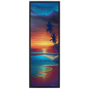 "Sunset Showers" Framed Traditional Stretched Canvas