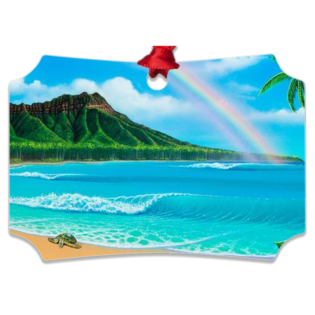 "Diamond Head Dream" Metal Ornaments