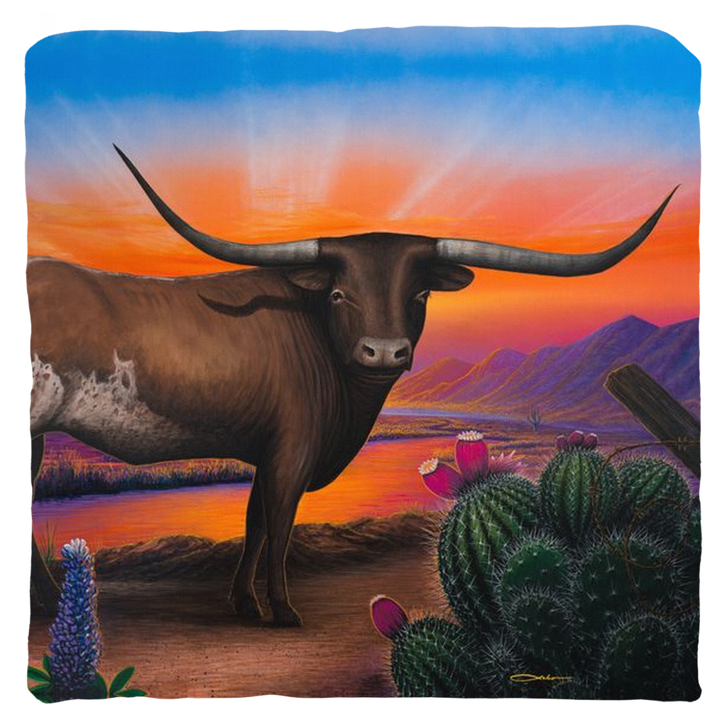 "Heart of a Bull" Throw Pillows
