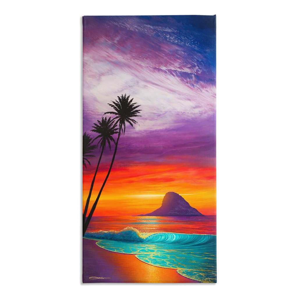 "Sunrise At Mokoli'i" Traditional Stretched Canvas