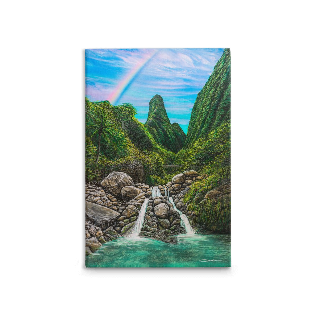 "Iao Valley" Traditional Stretched Canvas