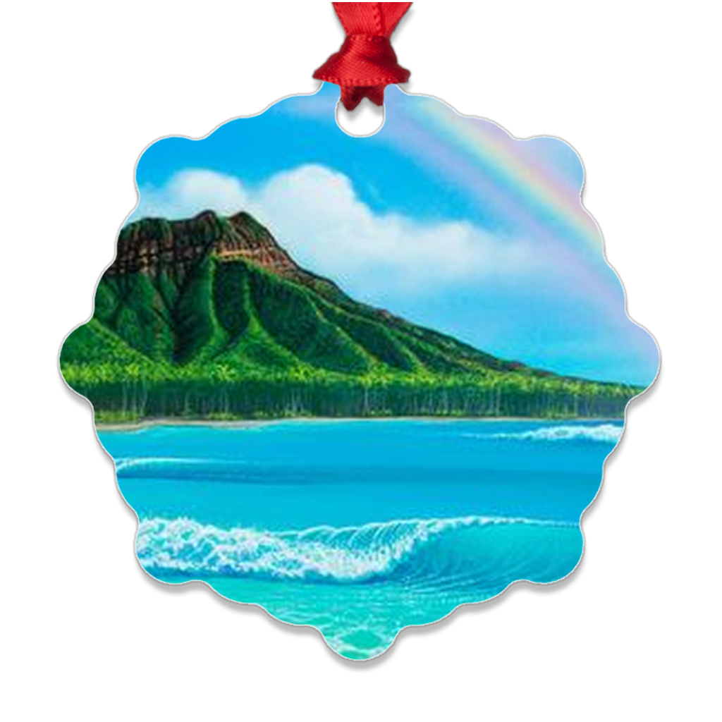 "Diamond Head Dream" Metal Ornaments