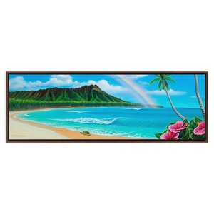 "Diamond Head Dream" Framed Traditional Stretched Canvas