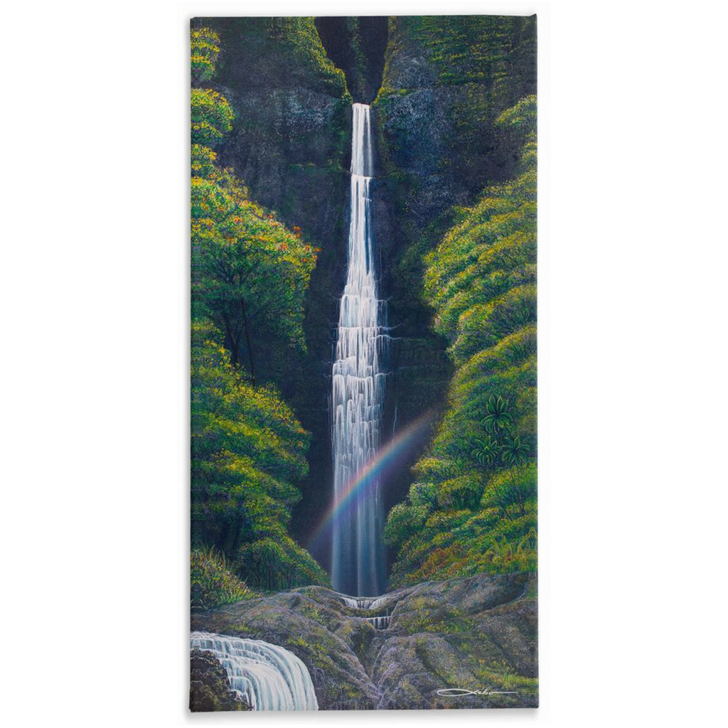 "Kauai Falls" Traditional Stretched Canvas