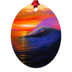 "Sunset Magic" Metal Ornaments