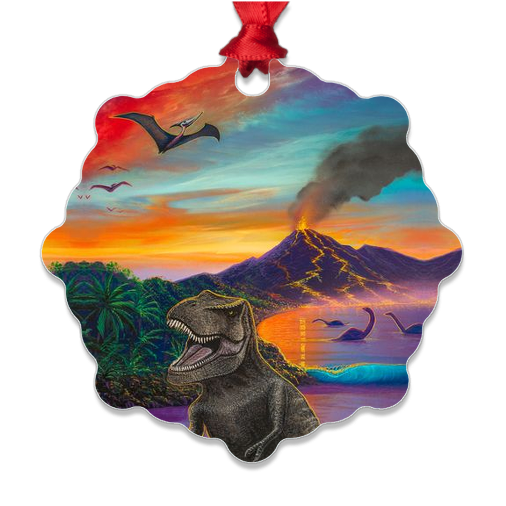 "Jurassic Island" Metal Ornaments