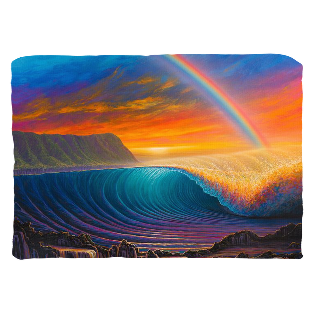 "Sunset at Shark's Cove" Throw Pillows