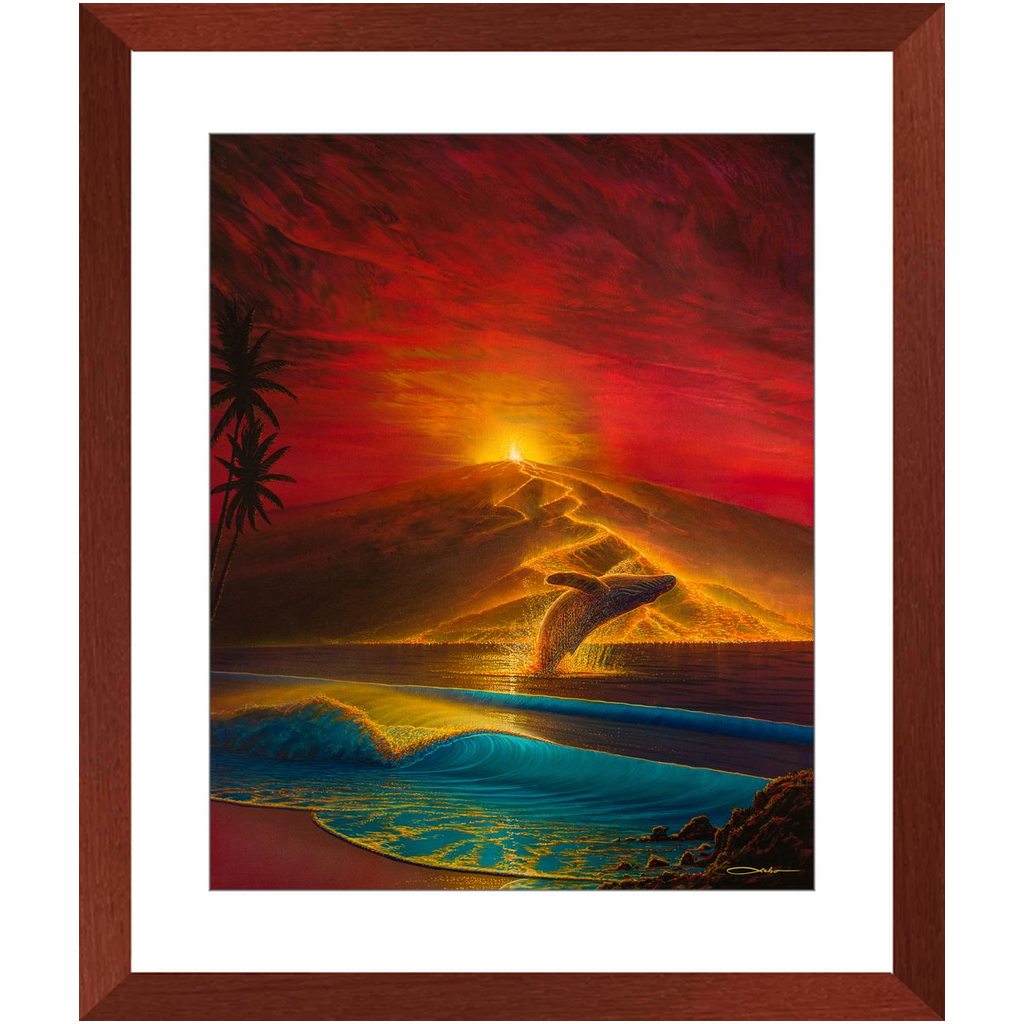 "Mauna Loa Awakes" Framed Prints