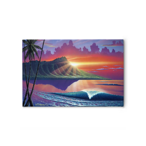 "Early Waikiki" Traditional Stretched Canvas