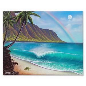 "Waialua Wednesday" Traditional Stretched Canvas