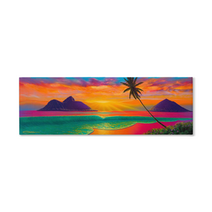 "Sunrise At Lanikai" Traditional Stretched Canvas