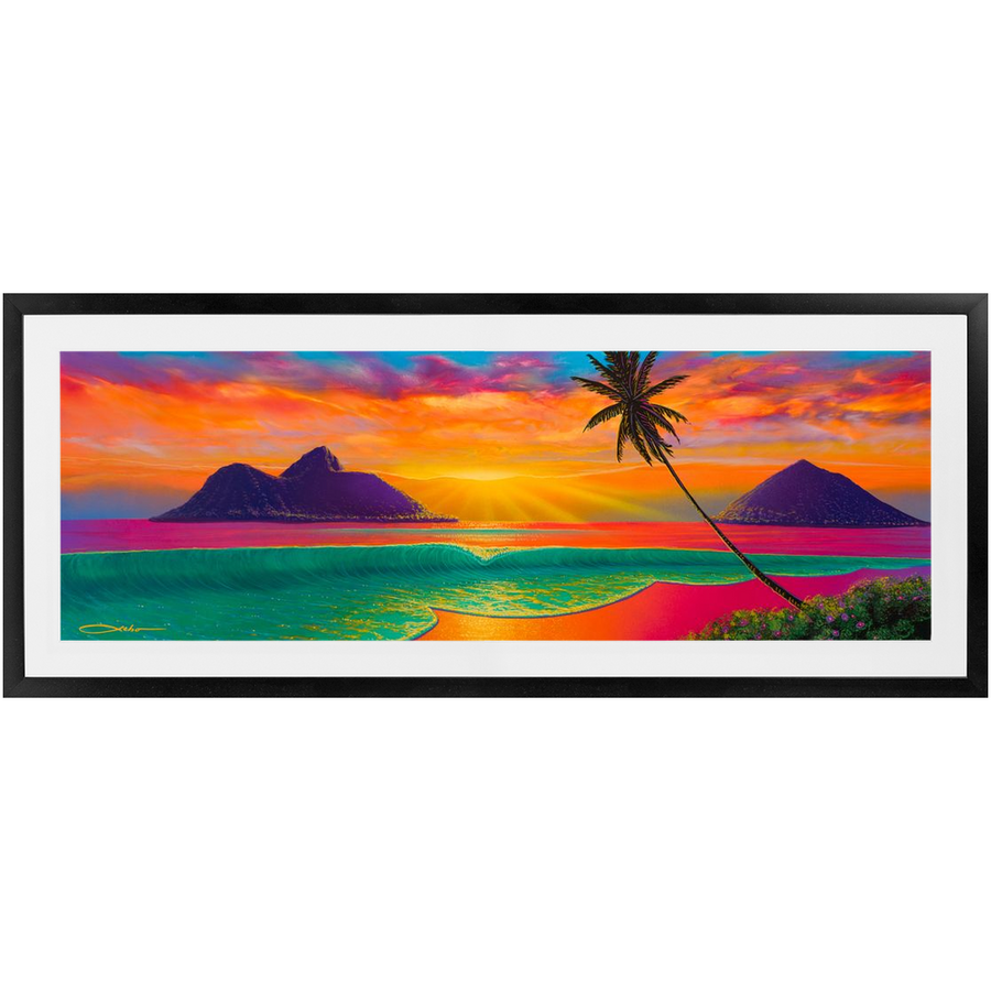"Sunrise At Lanikai" Framed Prints