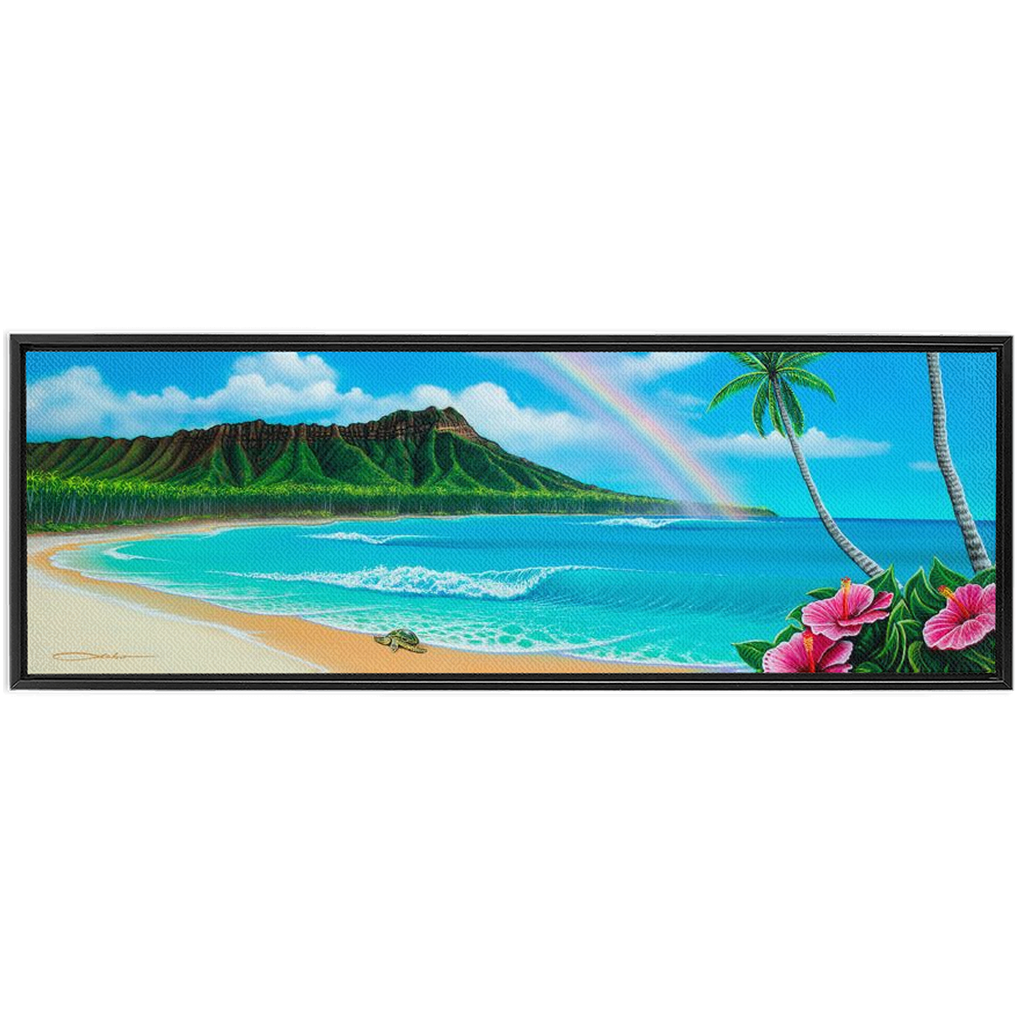 "Diamond Head Dream" Framed Traditional Stretched Canvas