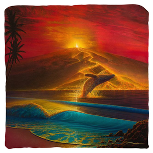 "Mauna Loa Awakes" Throw Pillows
