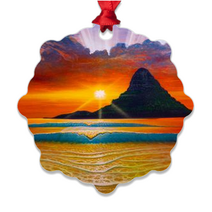 "Another Day in Paradise" Metal Ornaments