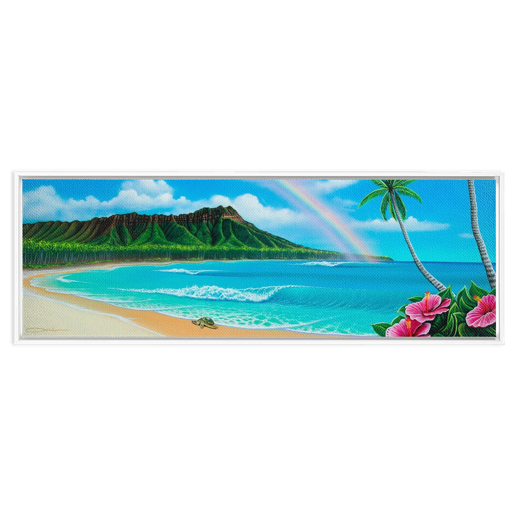 "Diamond Head Dream" Framed Traditional Stretched Canvas