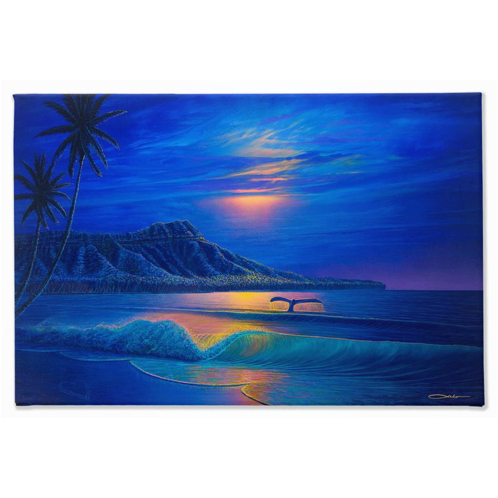 "Waikiki Romance" Traditional Stretched Canvas