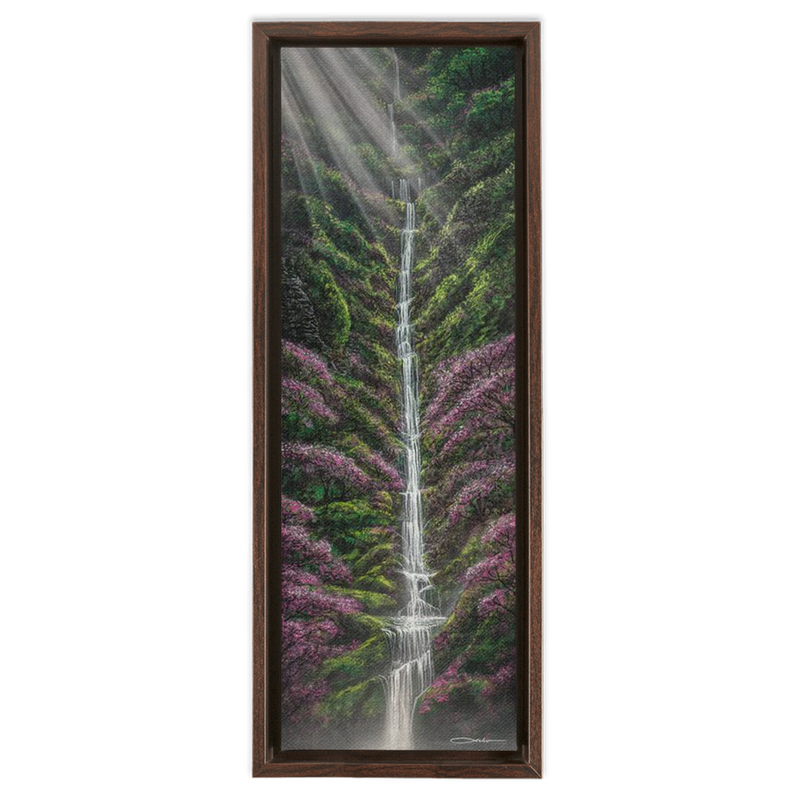 "Raindrops From Heaven" Framed Traditional Stretched Canvas