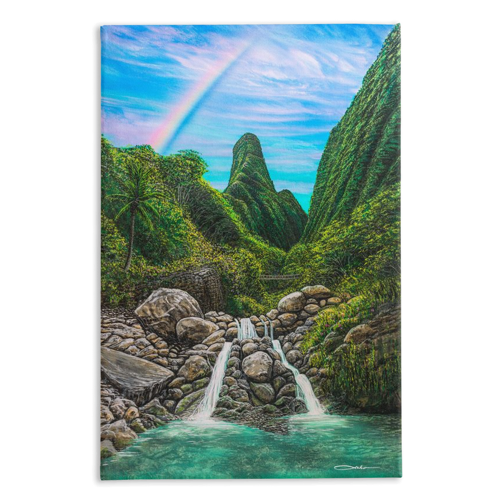 "Iao Valley" Traditional Stretched Canvas