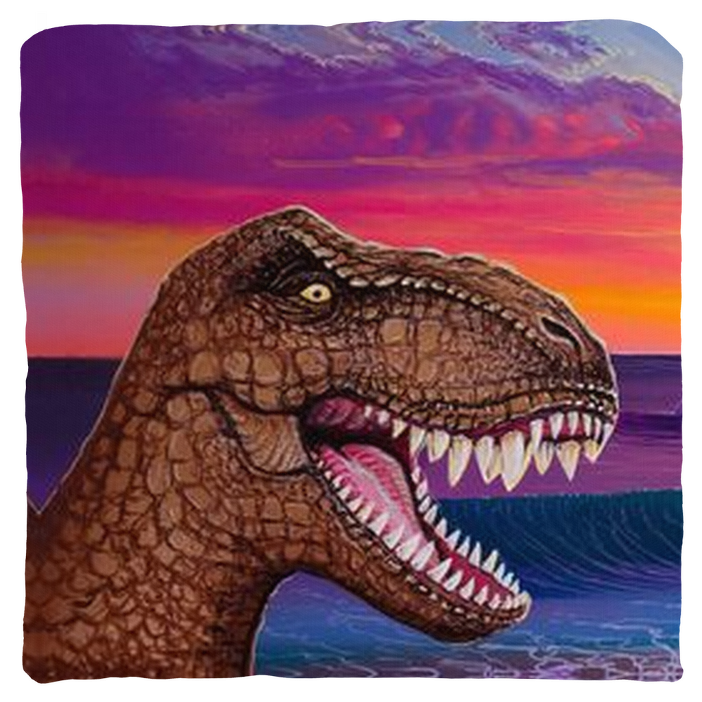 "Jurassic Paradise"  Throw Pillows
