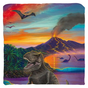 "Jurassic Island" Throw Pillows