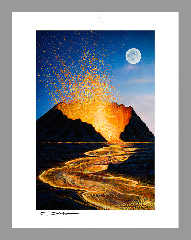 "Pele's Dance" 11" x 14" Matted Print