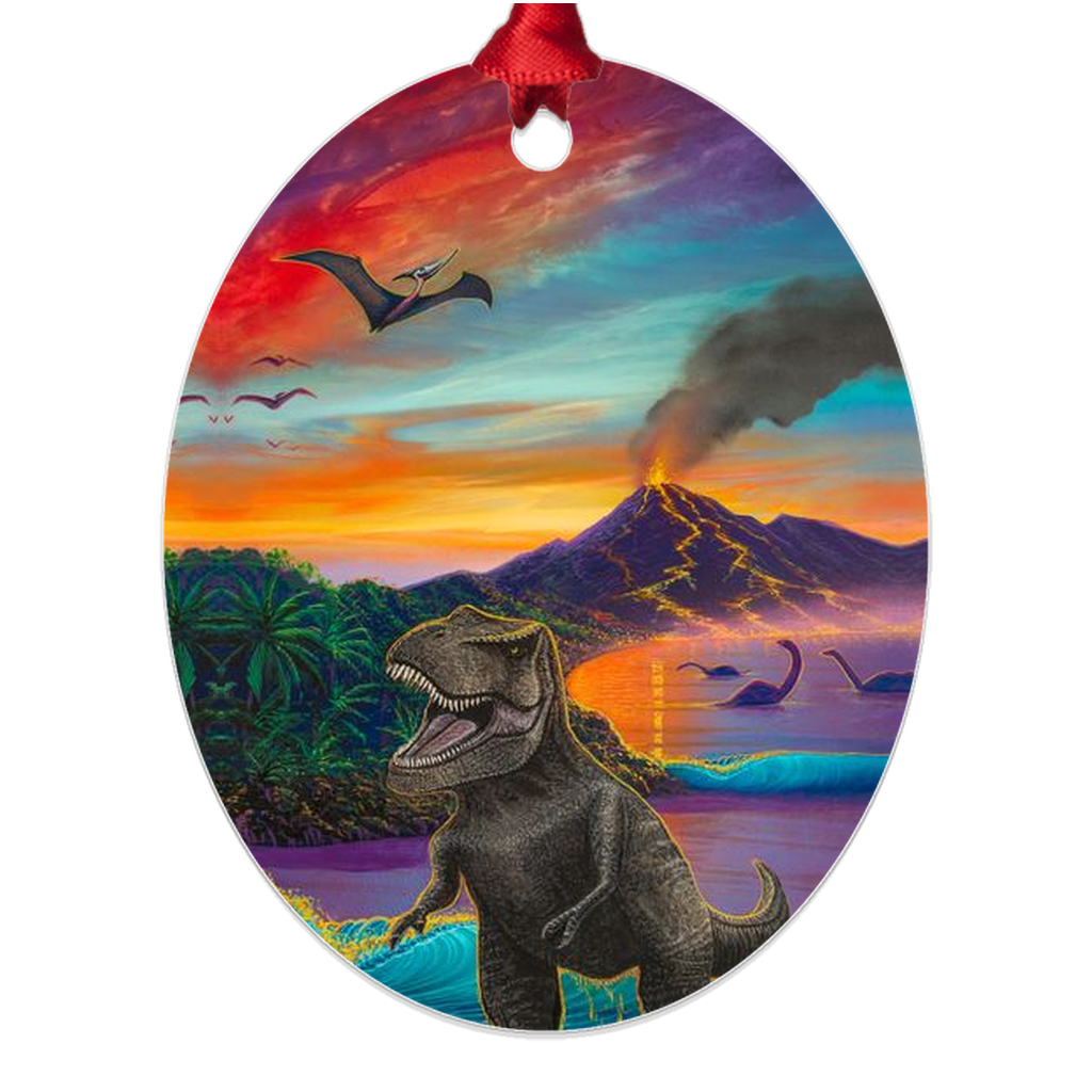 "Jurassic Island" Metal Ornaments