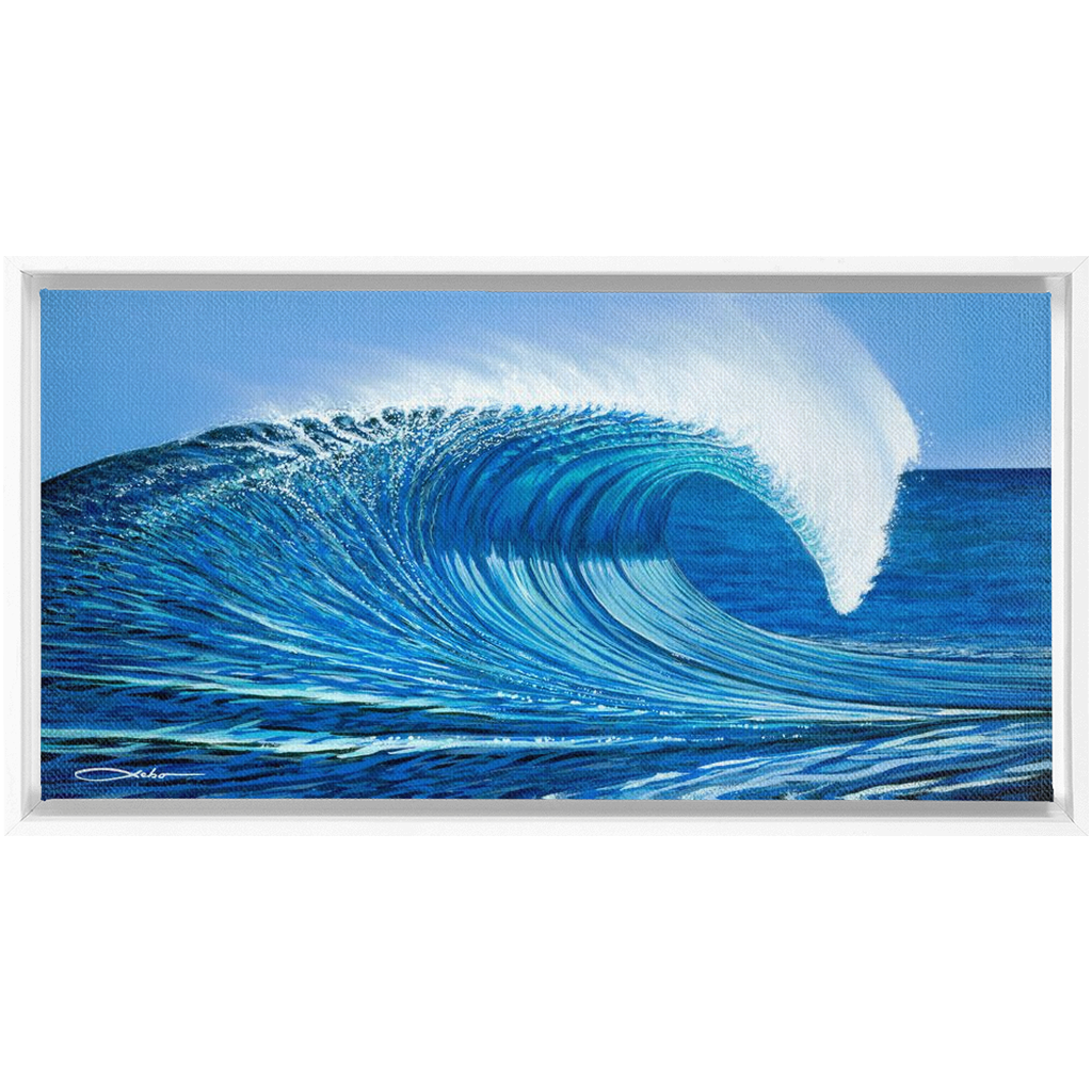 "Waimea Bay" Framed Traditional Stretched Canvas