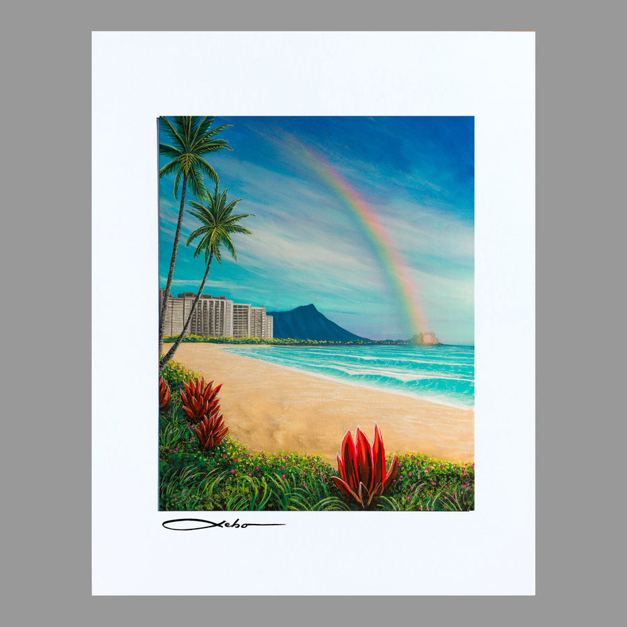 "Essence Of Waikiki" 11" x 14" Matted Print