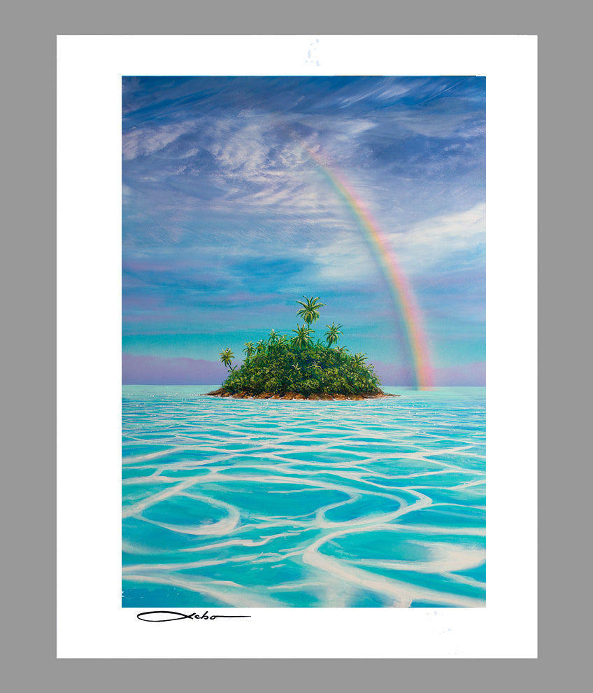 "Heaven's Lagoon" 11" x 14" Matted Print