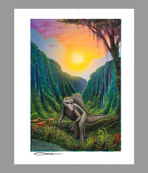 "Jurassic Valley" 11" x 14" Matted Print