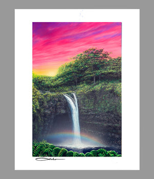 "Rainbow Falls" 11" x 14" Matted Print
