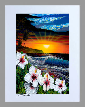 "Ehukai Beach" 11" x 14" Matted Print
