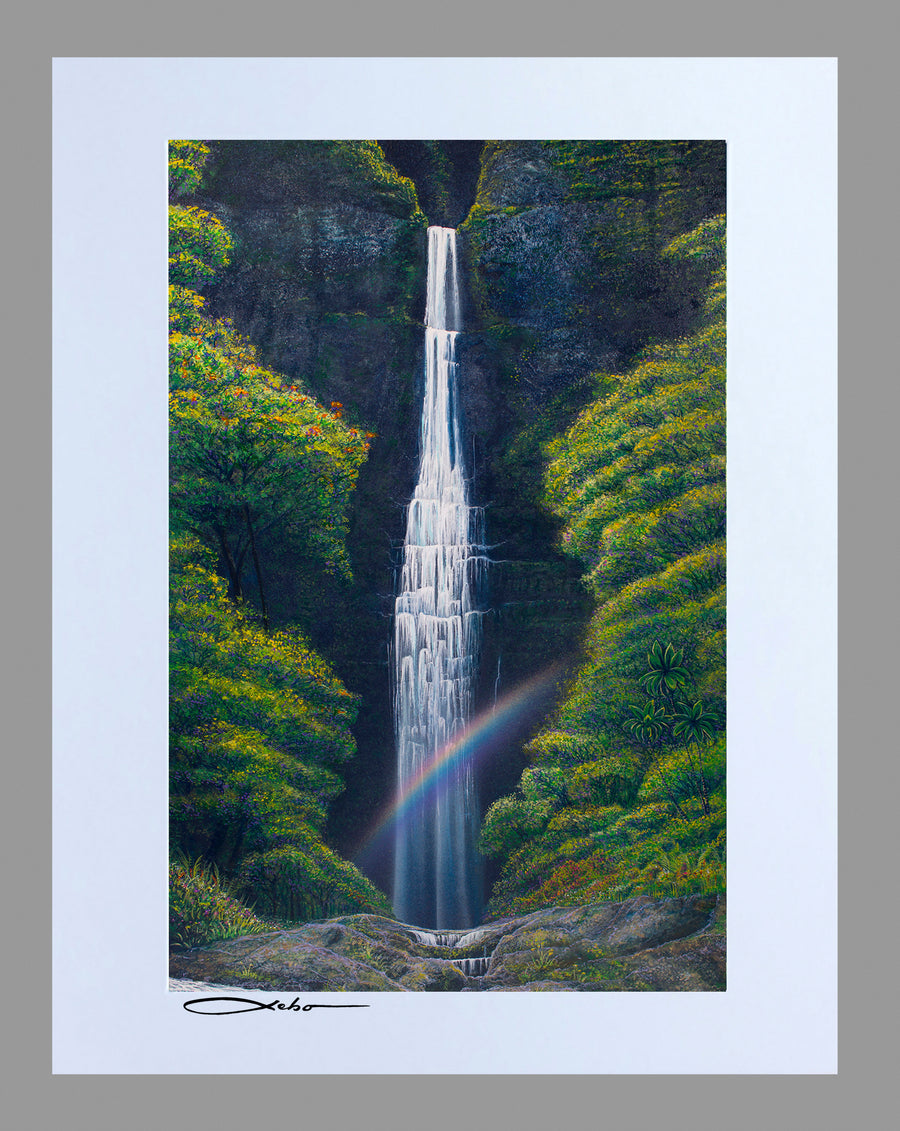 "Kauai Falls" 11" x 14" Matted Print