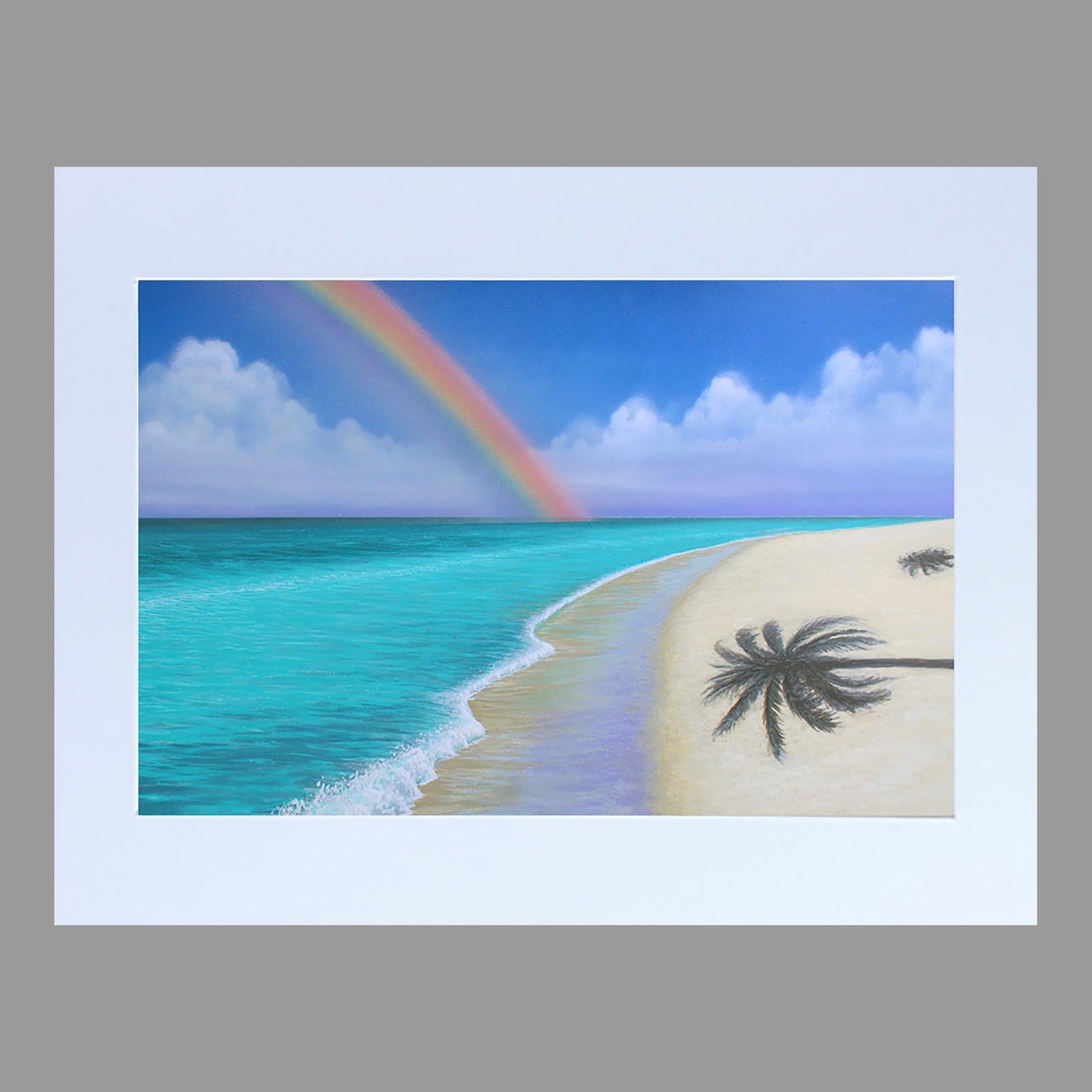 "Secret Beach" 11" x 14" Matted Print - SeboArt.com
