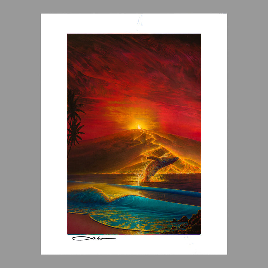 "Mauna Loa Awakes" 11" x 14" Matted Print