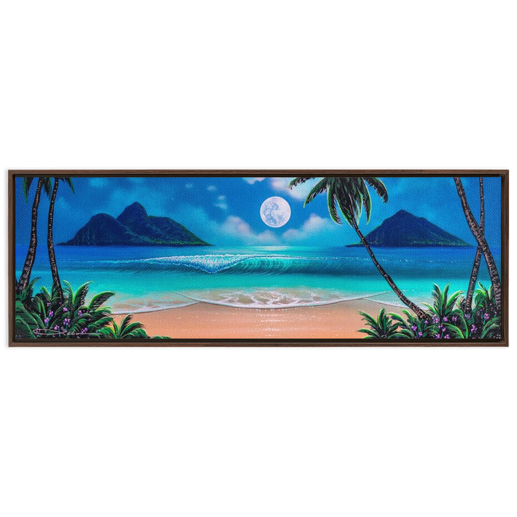 "Dreaming of Lanikai" Framed Traditional Stretched Canvas