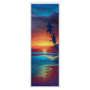 "Sunset Showers" Framed Traditional Stretched Canvas