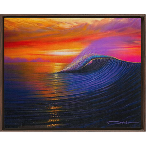 "Sunset Magic" Framed Traditional Stretched Canvas