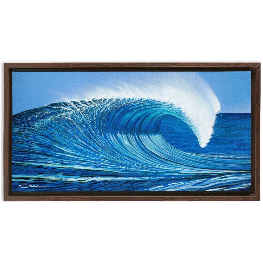 "Waimea Bay" Framed Traditional Stretched Canvas