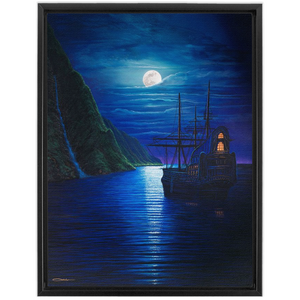 "Paradise Found" Framed Traditional Stretched Canvas