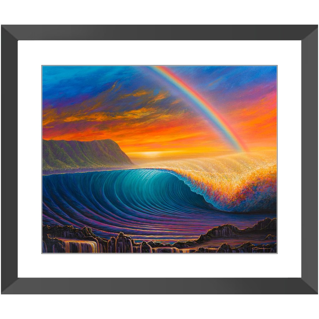 "Sunset at Shark's Cove" Framed Prints