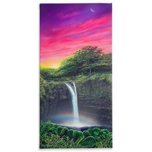 "Rainbow Falls" Traditional Stretched Canvas