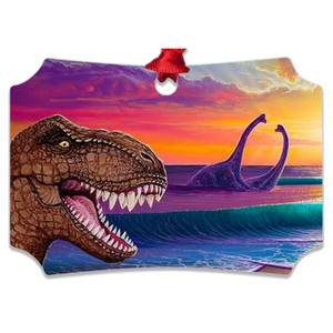 "Jurassic Paradise" Metal Ornaments
