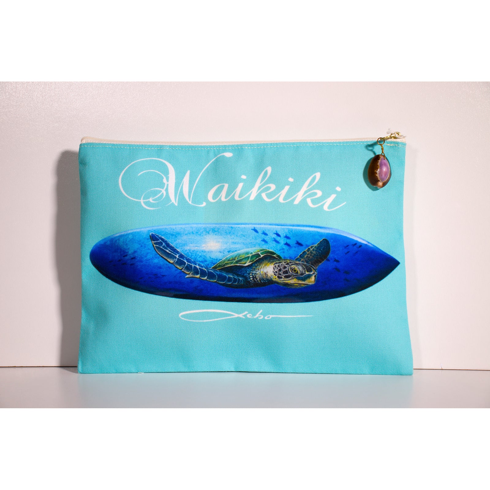 "Blue Waikiki" Accessories Pouch - SeboArt.com