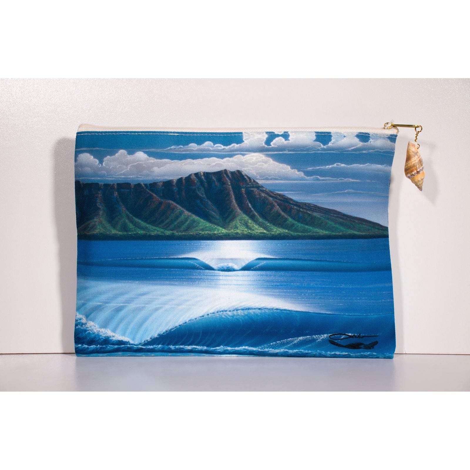 "Diamond Head Summer" Accessories Pouch - SeboArt.com