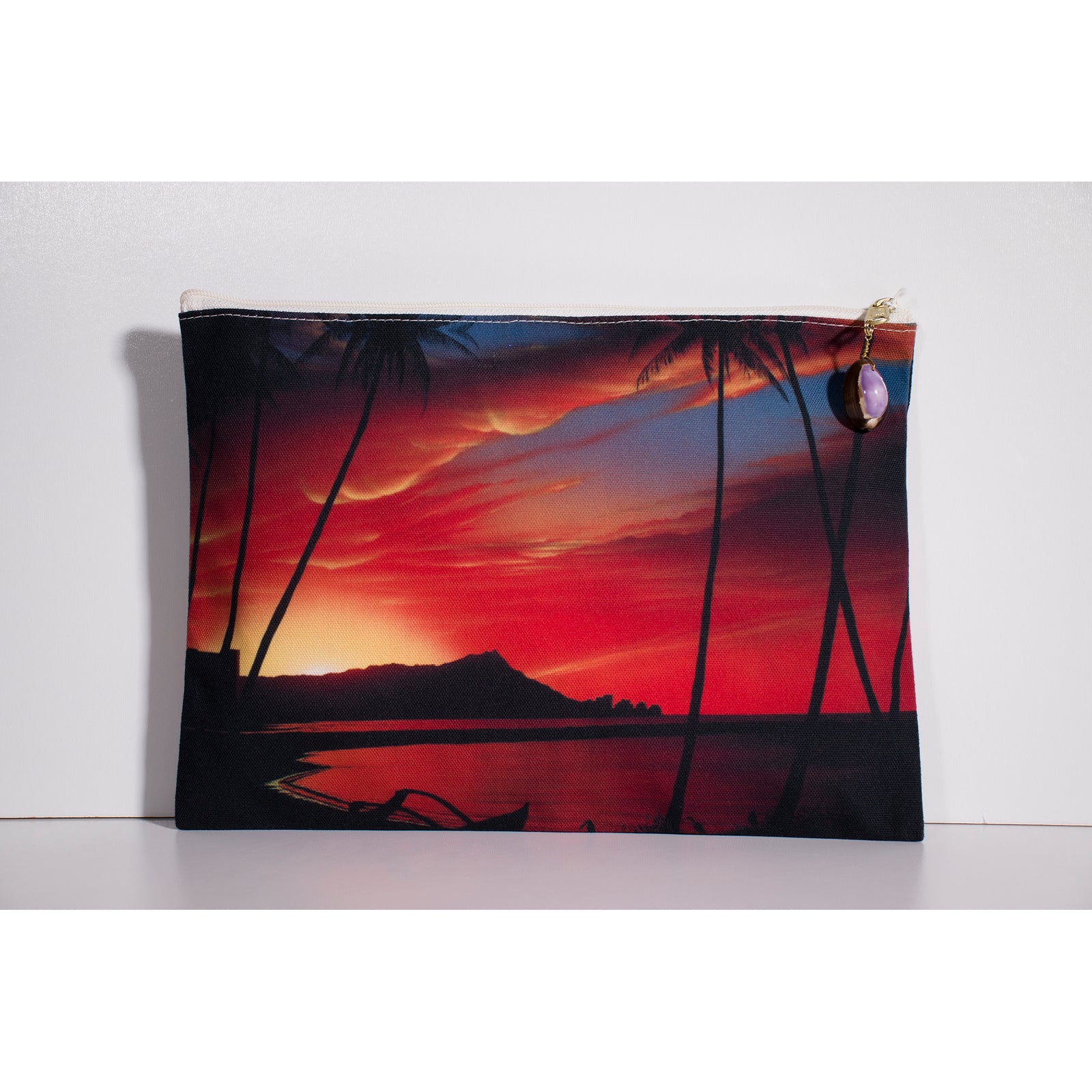 "Diamond Head Sunrise" Accessories Pouch - SeboArt.com