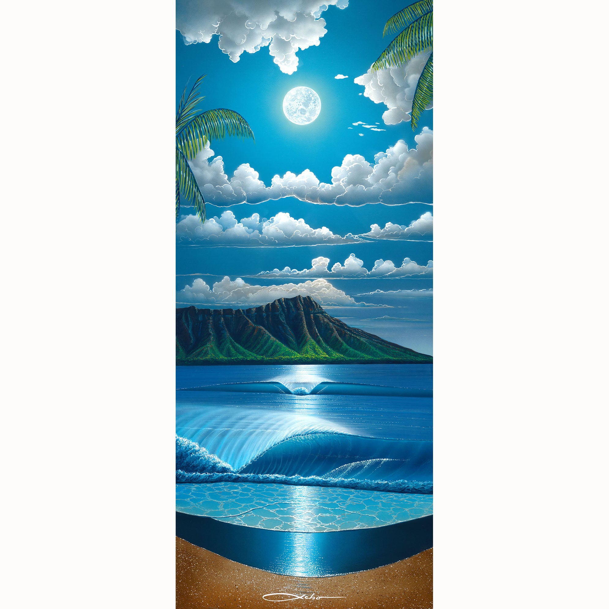 "Diamond Head Summer" Limited Edition Fine Art Giclee - SeboArt.com