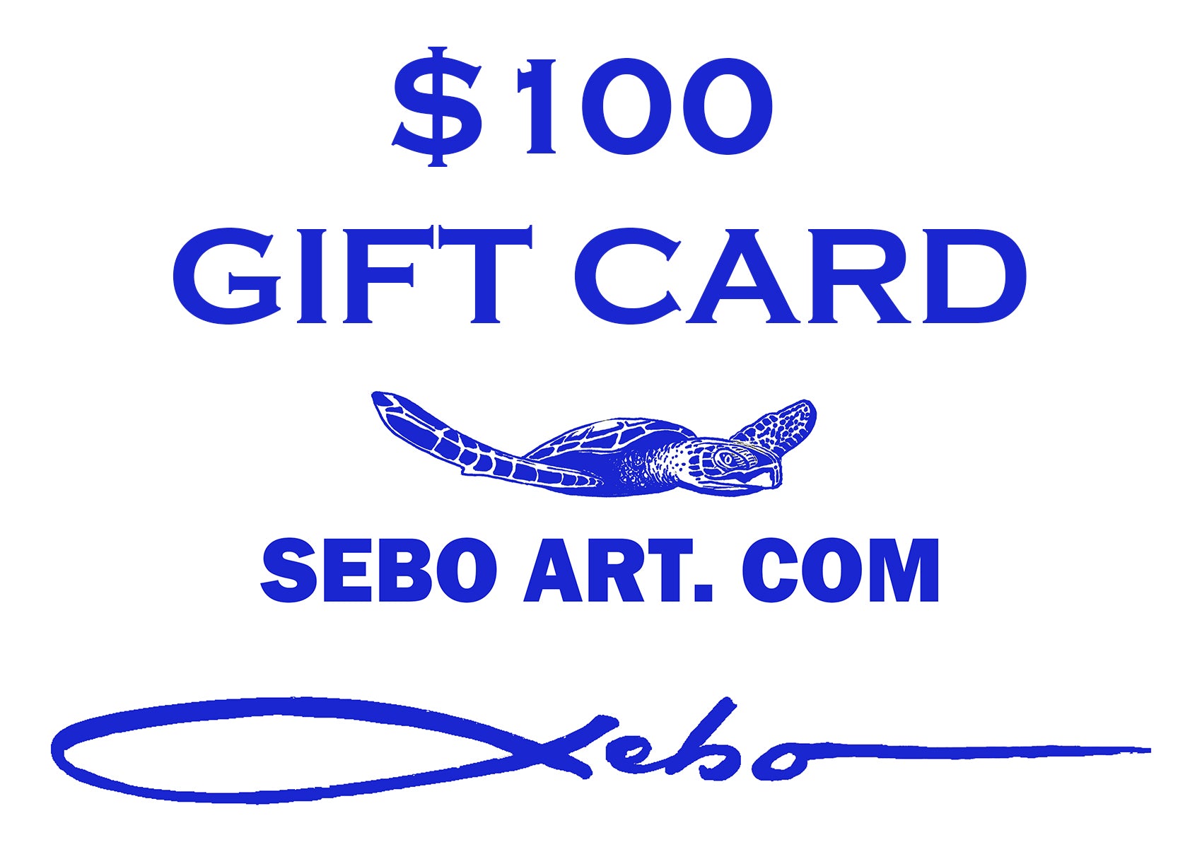 GIFT CARDS - SeboArt.com